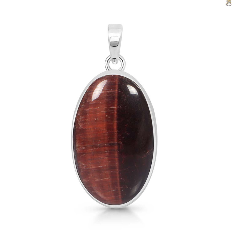 Red Tiger Eye Pendant-SP RTE-1-40