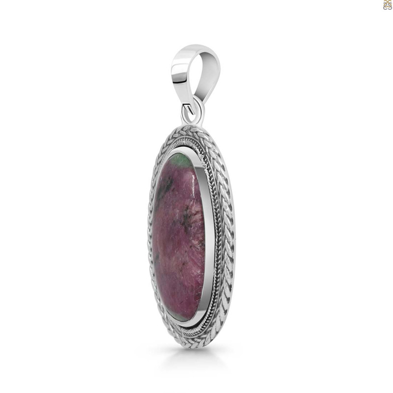 Ruby Zoisite Pendant-SP
