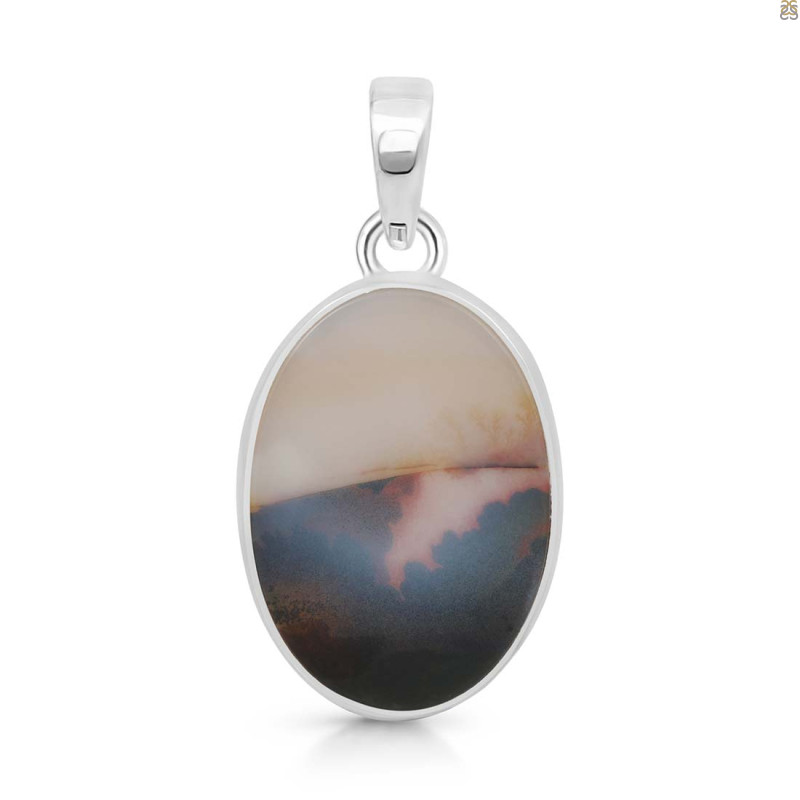 Scenic Agate Pendant-SP SCA-1-25