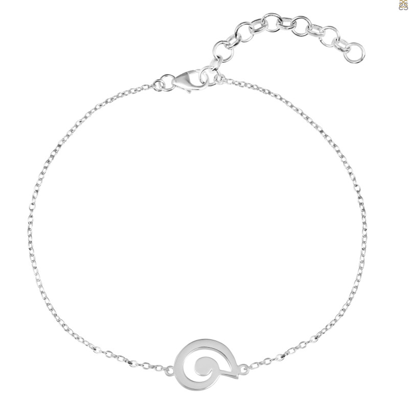 Plain Silver Bracelet PS-RDAL-34
