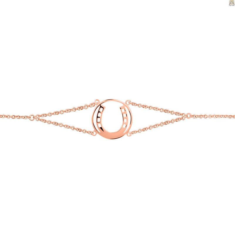 Horse Shoe Plain Silver Bracelet PS-RDB-1.