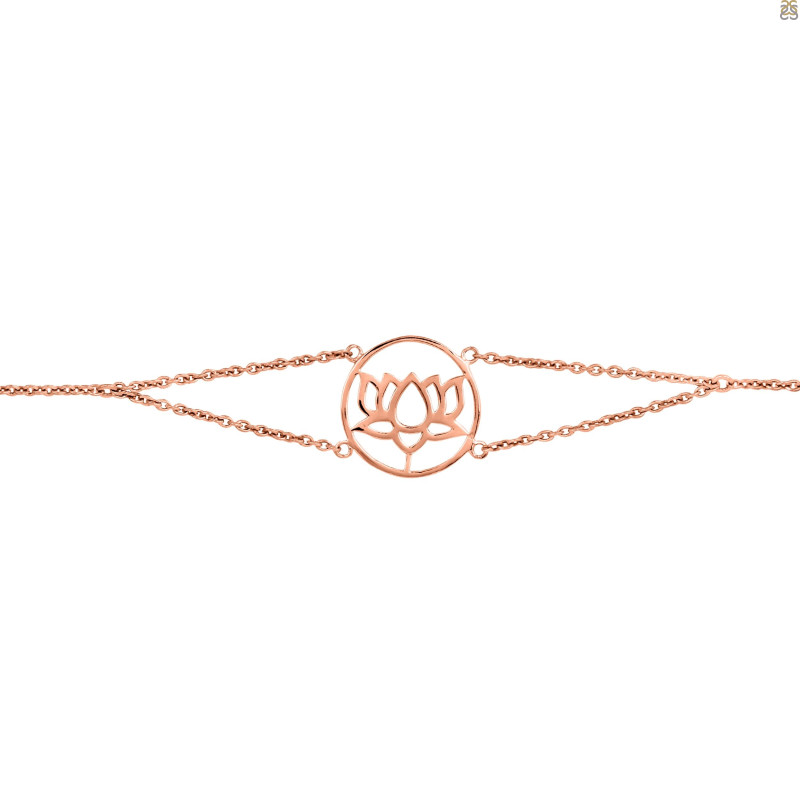 Lotus Plain Silver Bracelet PS-RDB-4.