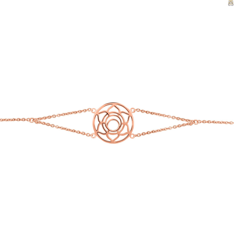 Sacral Chakra Plain Silver Bracelet PS-RDB-7.