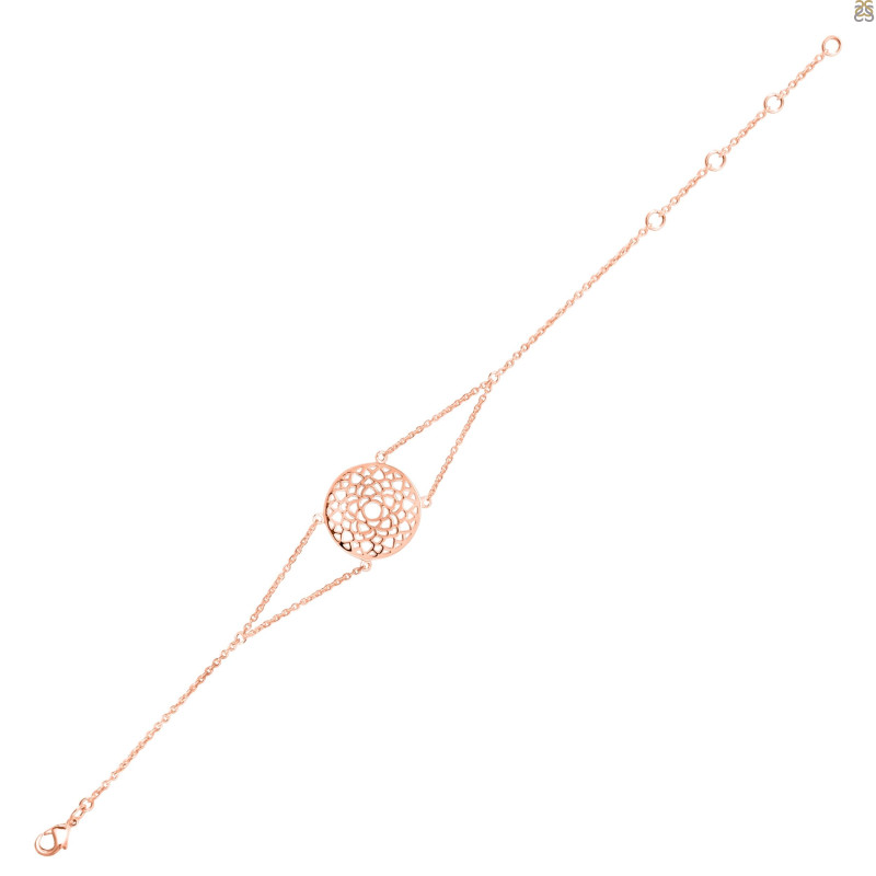 Crown Chakra Plain Silver Bracelet PS-RDB-9.