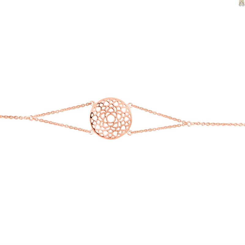 Crown Chakra Plain Silver Bracelet PS-RDB-9.