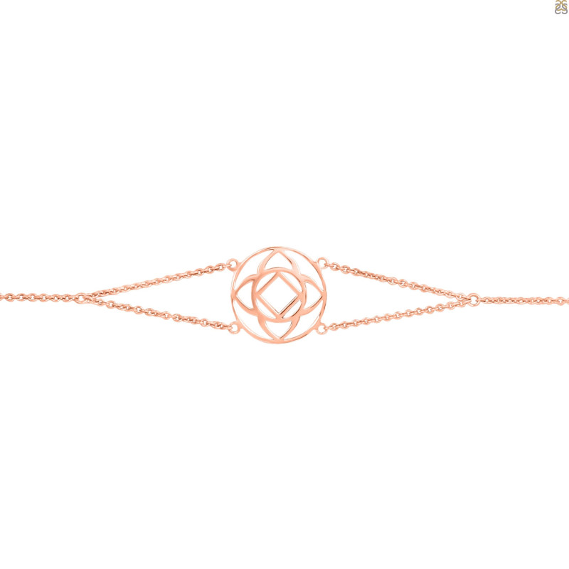 Base Chakra Plain Silver Bracelet PS-RDB-10.