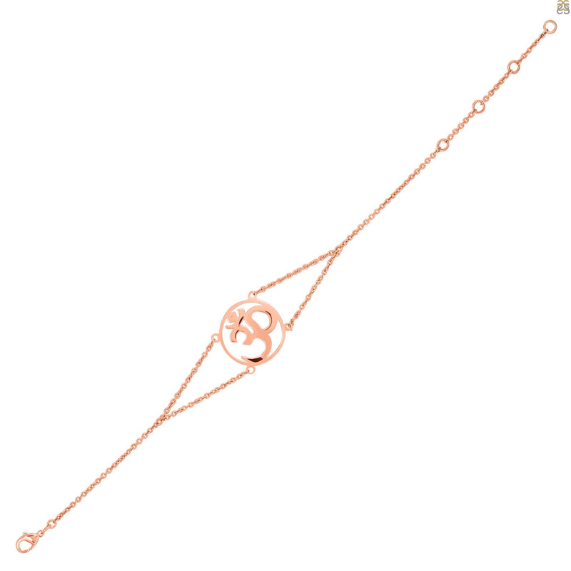 Om Plain Silver Bracelet PS-RDB-12.