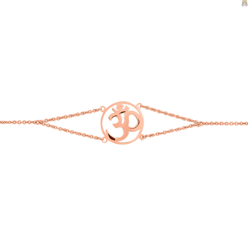 Om Plain Silver Bracelet PS-RDB-12.