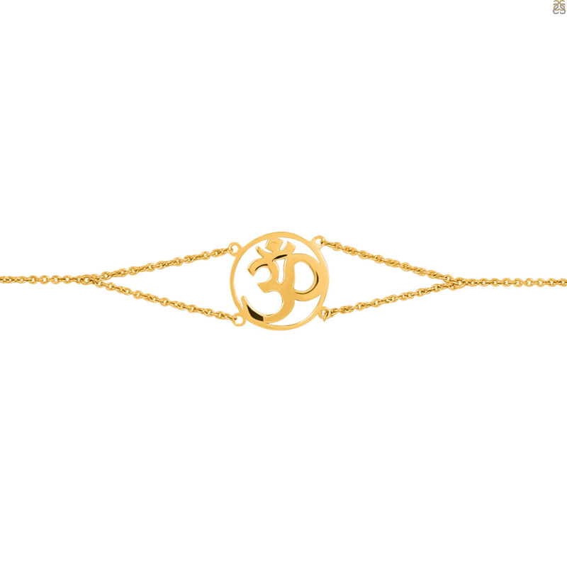 Om Plain Silver Bracelet PS-RDB-12.
