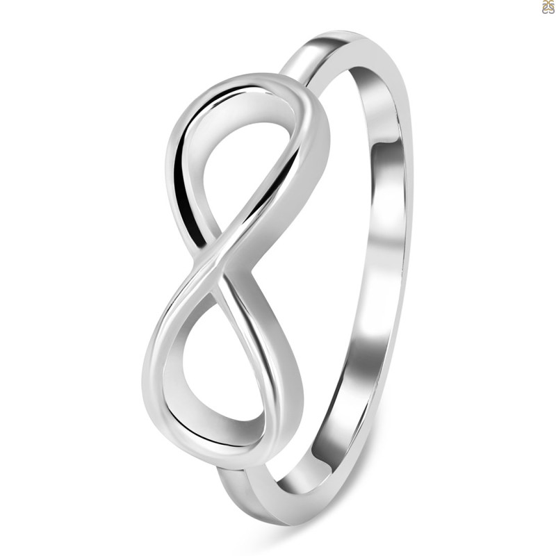Plain Silver Infinity Ring