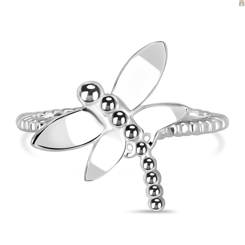Plain Silver Dragonfly Ring PS-RDR-689.