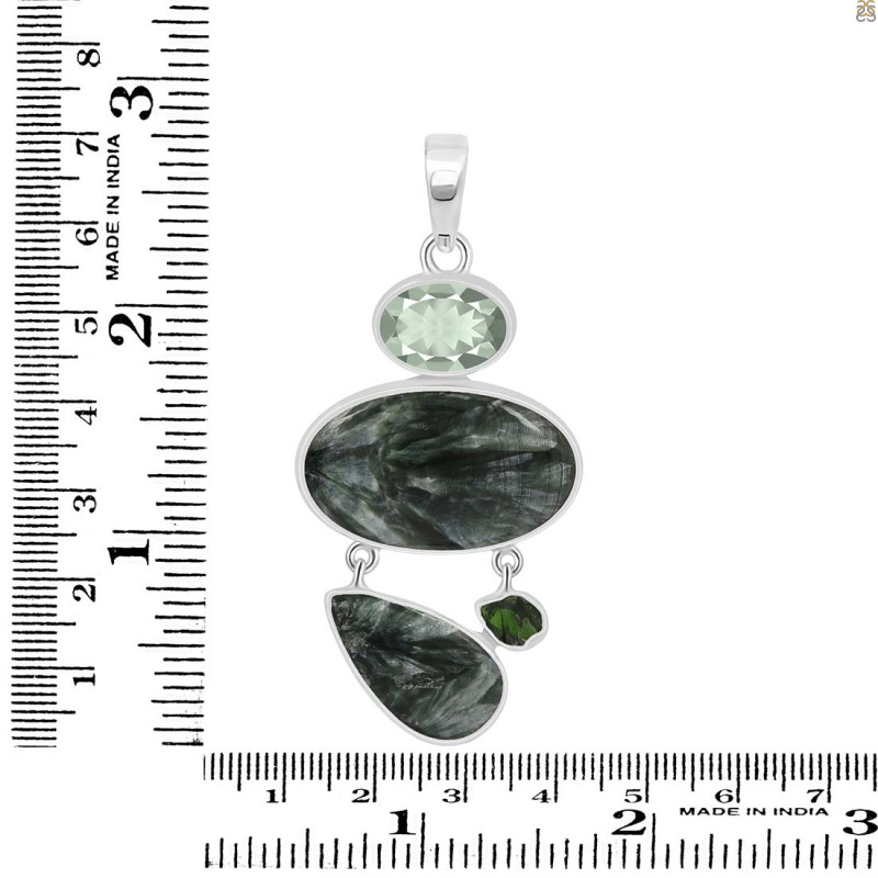 Seraphinite Pendant-2SP SER-1-53