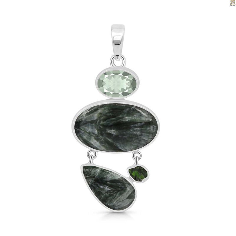 Seraphinite Pendant-2SP SER-1-53