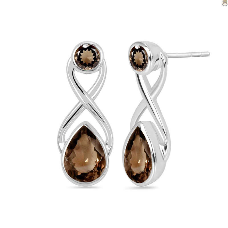 Smoky Stud Earring