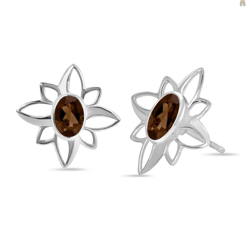 Smoky Stud Earring