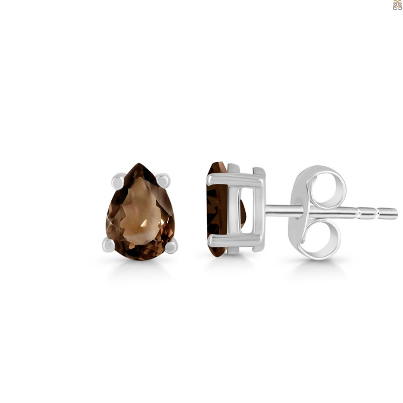Smoky Stud Earring