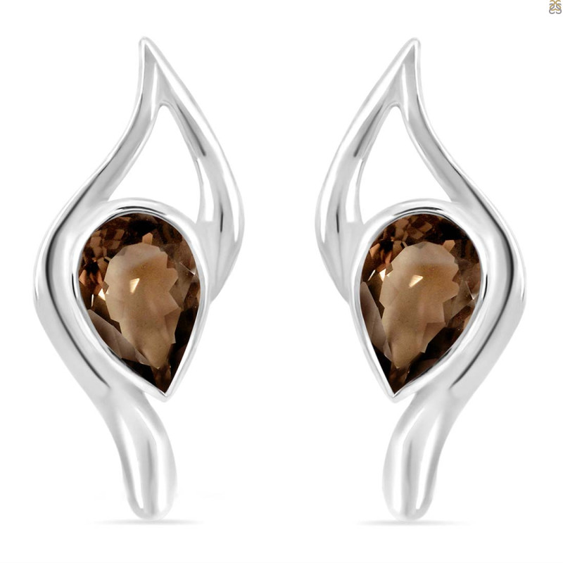 Smoky Stud Earring SMY-RDE-13.