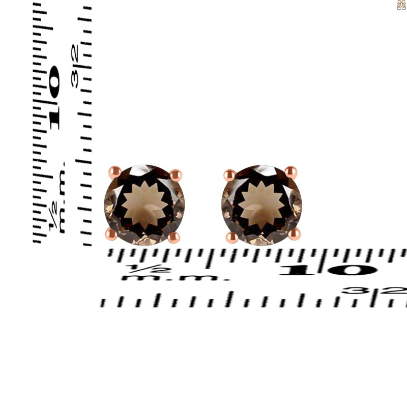 Smoky Stud Earring SMY-RDE-1349.