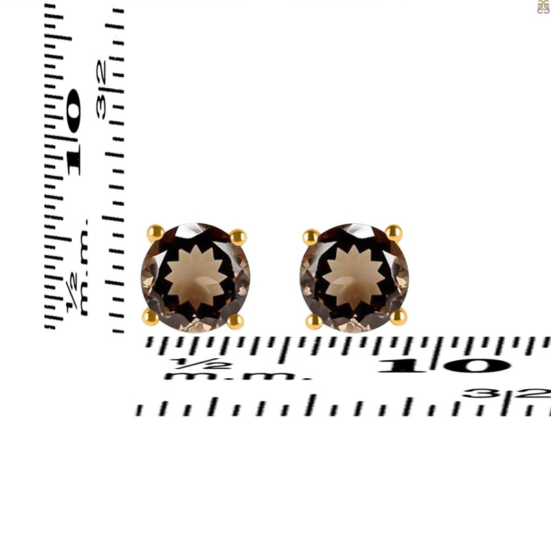 Smoky Stud Earring SMY-RDE-1349.