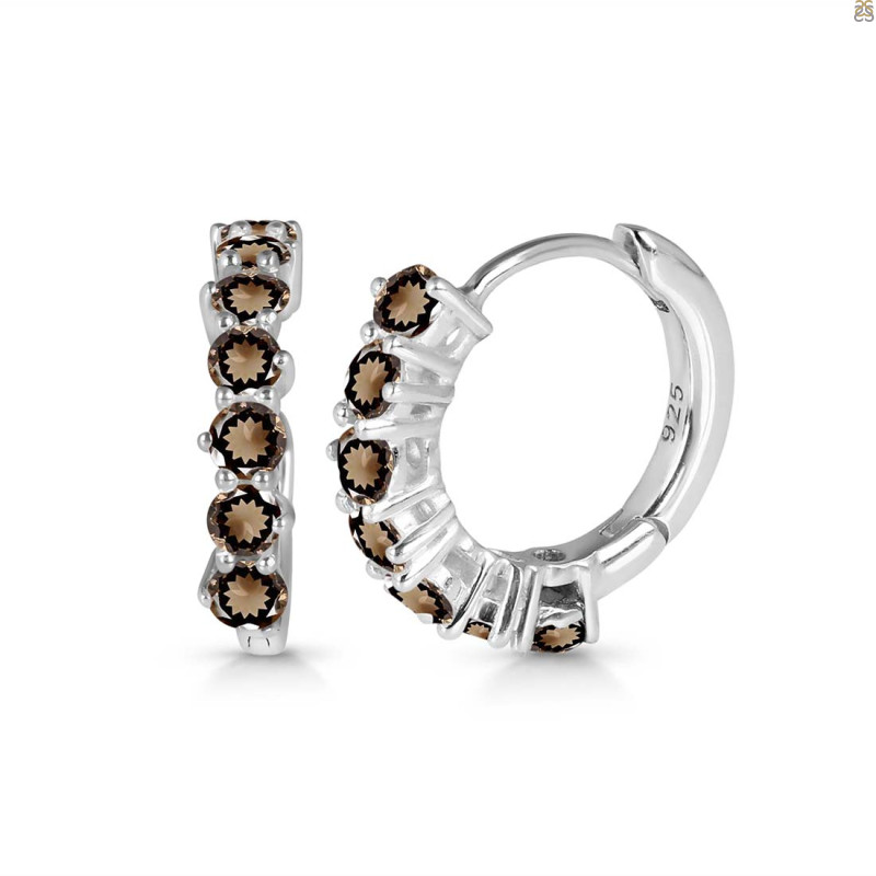 Smoky Hoop Hoop Earring