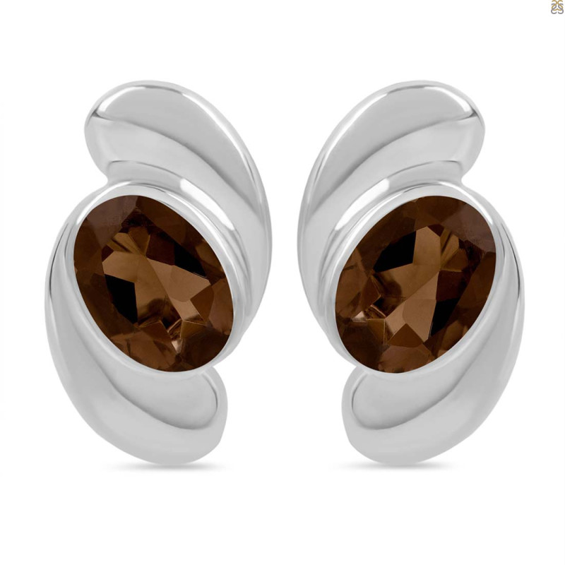 Smoky Stud Earring SMY-RDE-15.