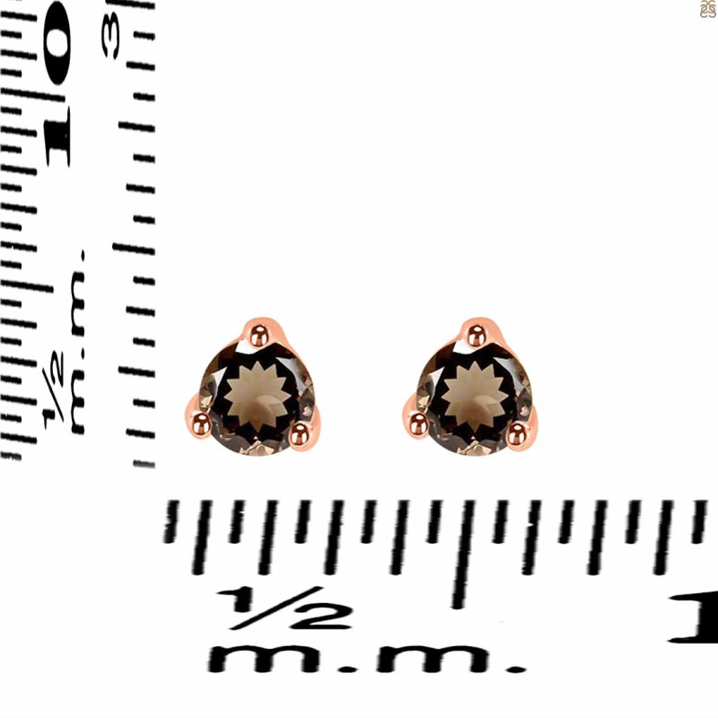 Smoky Stud Earring SMY-RDE-1517.