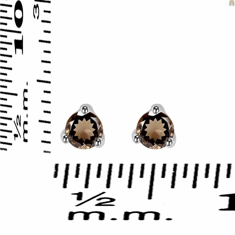 Smoky Stud Earring SMY-RDE-1517.