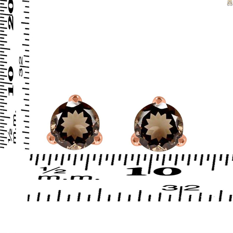 Smoky Stud Earring SMY-RDE-1564.