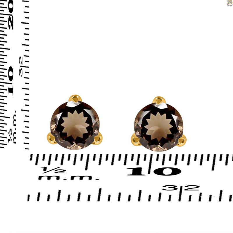 Smoky Stud Earring SMY-RDE-1564.