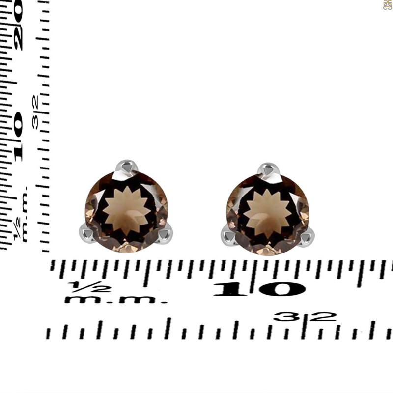 Smoky Stud Earring SMY-RDE-1564.