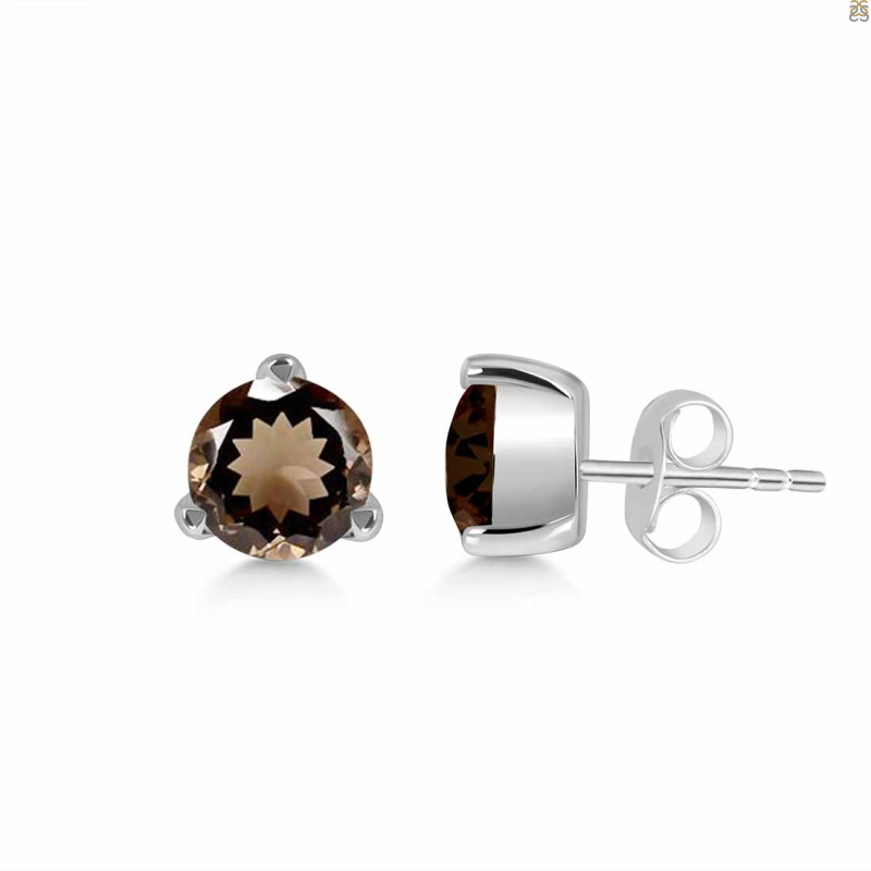 Smoky Stud Earring