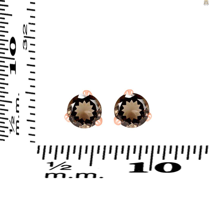 Smoky Stud Earring SMY-RDE-1565.
