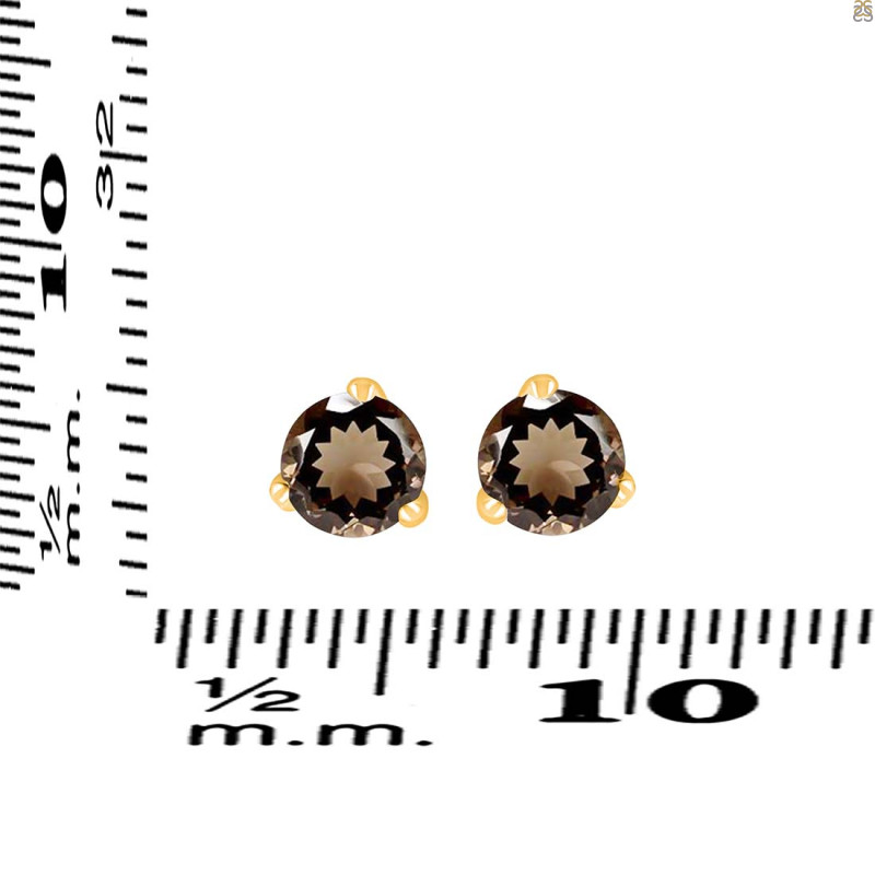 Smoky Stud Earring SMY-RDE-1565.