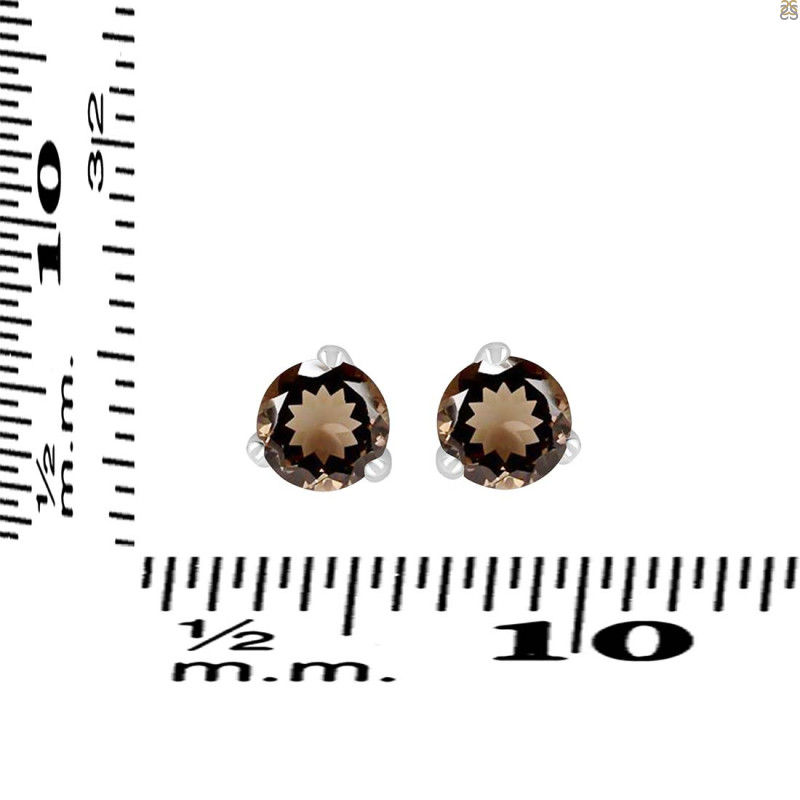 Smoky Stud Earring SMY-RDE-1565.