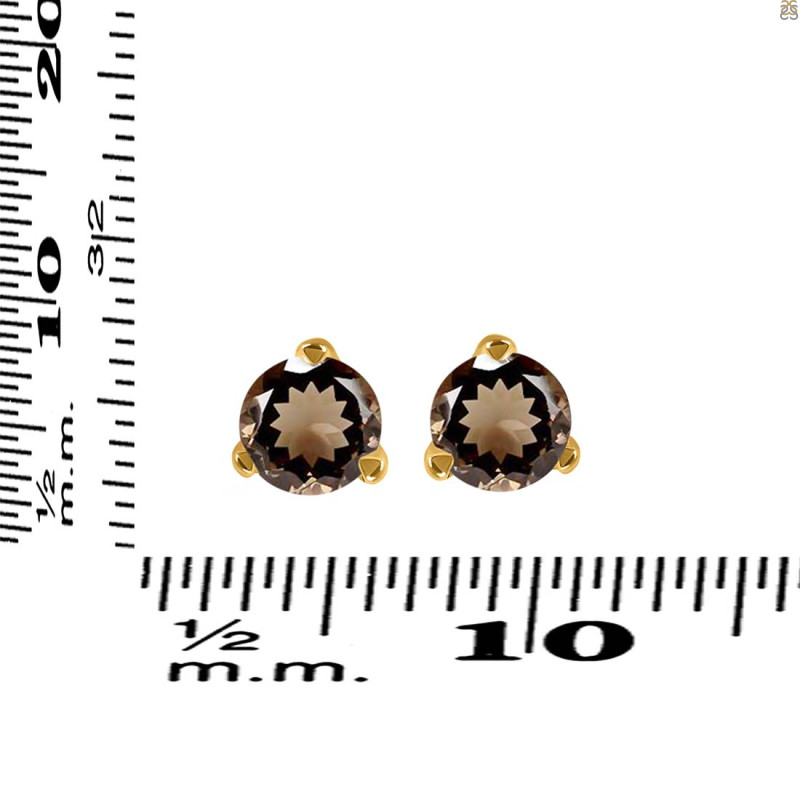 Smoky Stud Earring SMY-RDE-1566.