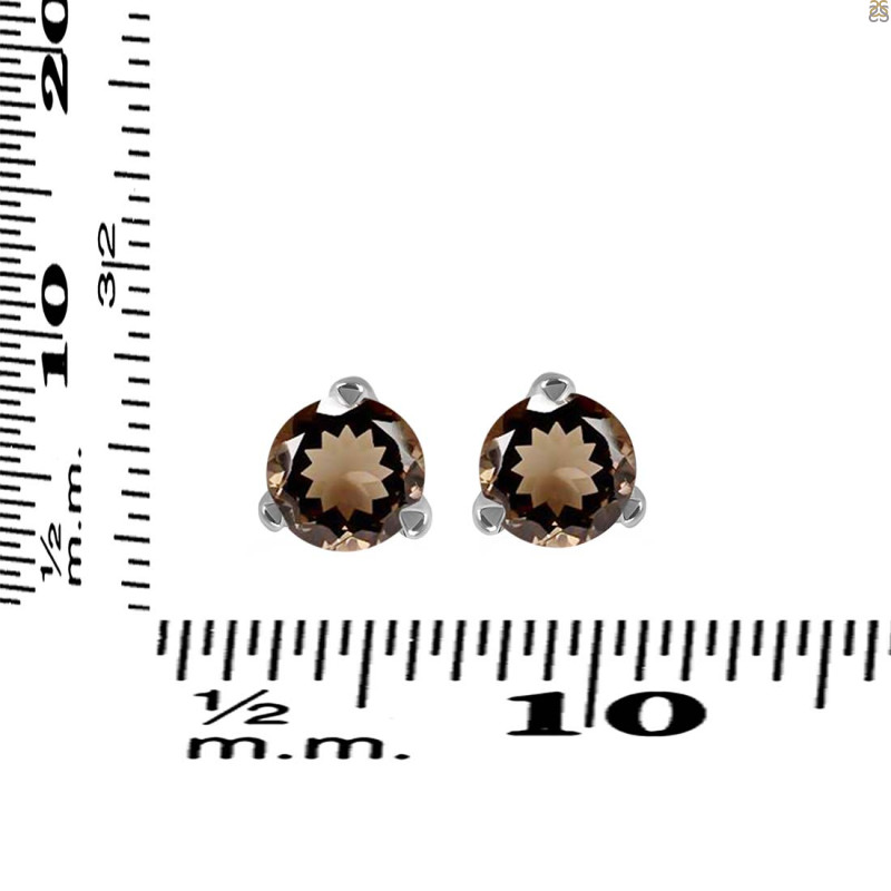 Smoky Stud Earring SMY-RDE-1566.