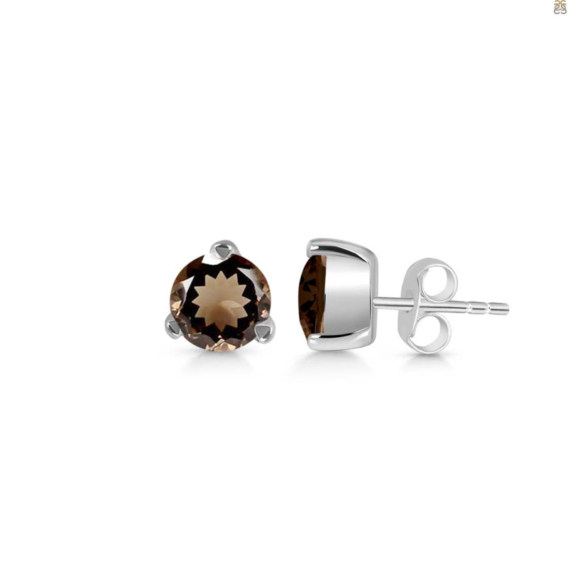 Smoky Stud Earring