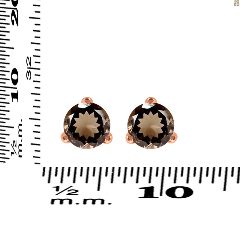 Smoky Stud Earring SMY-RDE-1567.