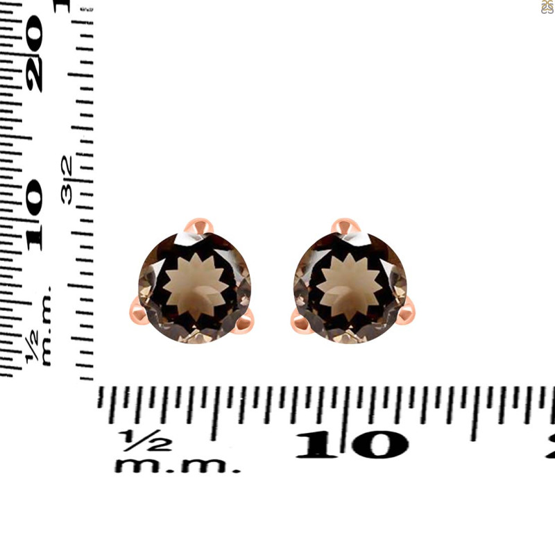 Smoky Stud Earring SMY-RDE-1568.