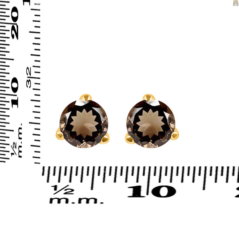 Smoky Stud Earring SMY-RDE-1568.