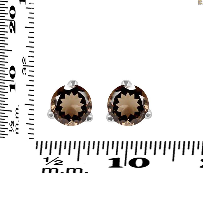 Smoky Stud Earring SMY-RDE-1568.