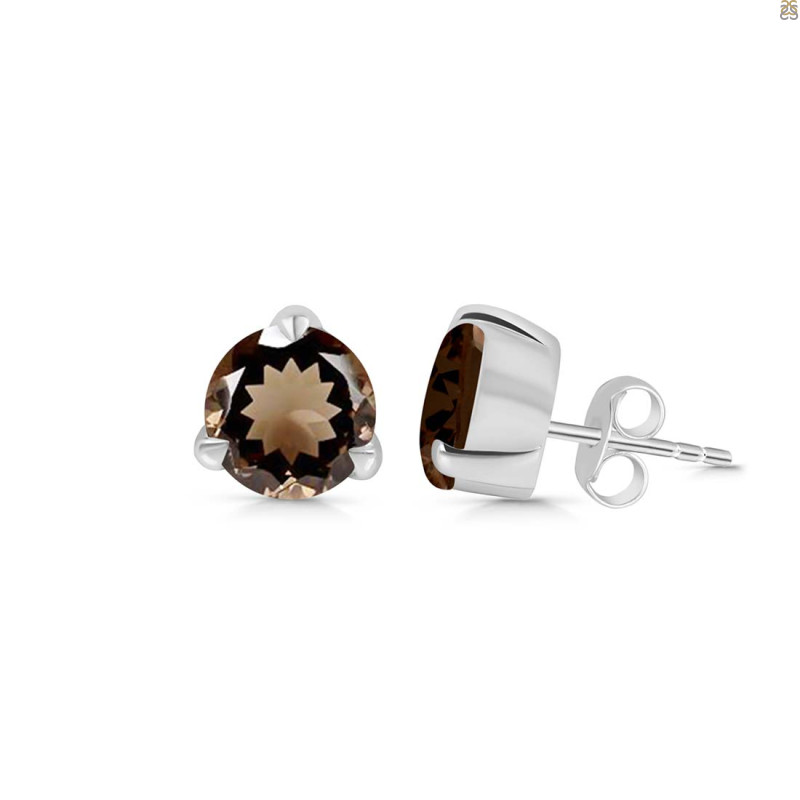 Smoky Stud Earring