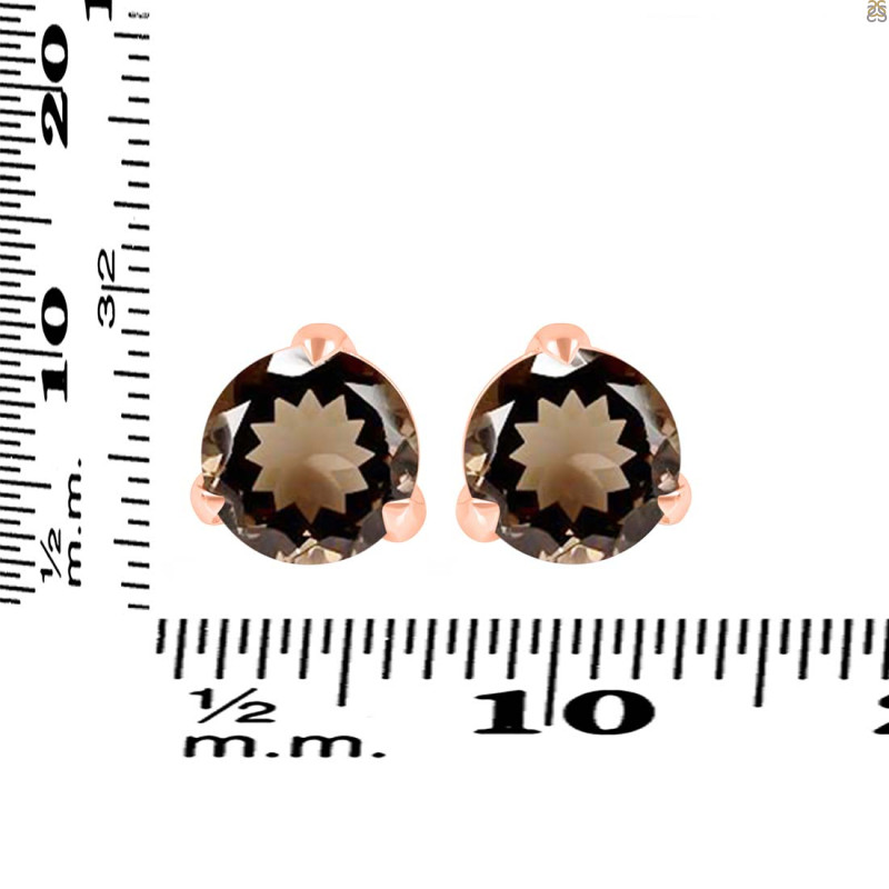 Smoky Stud Earring SMY-RDE-1570.