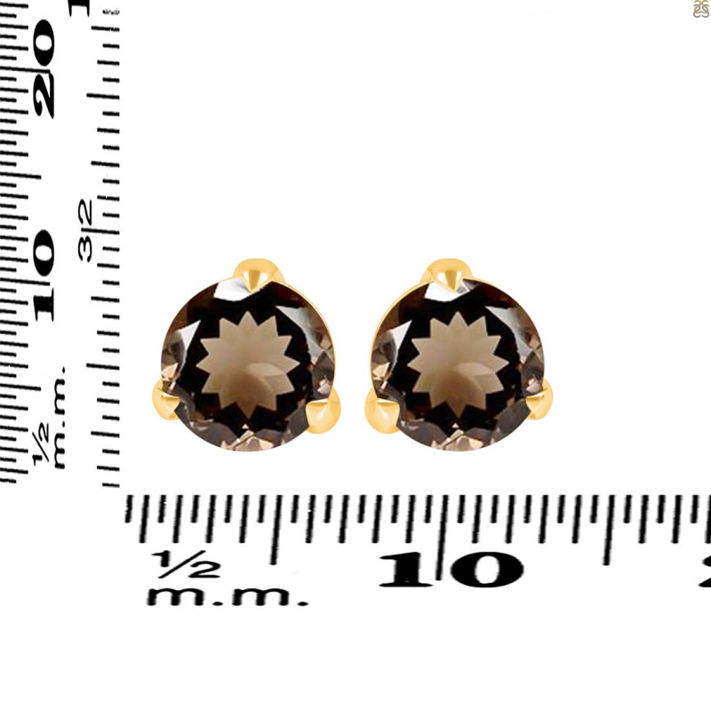 Smoky Stud Earring SMY-RDE-1570.