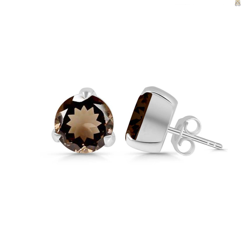 Smoky Stud Earring