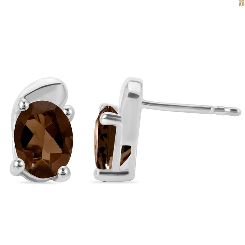 Smoky Stud Earring