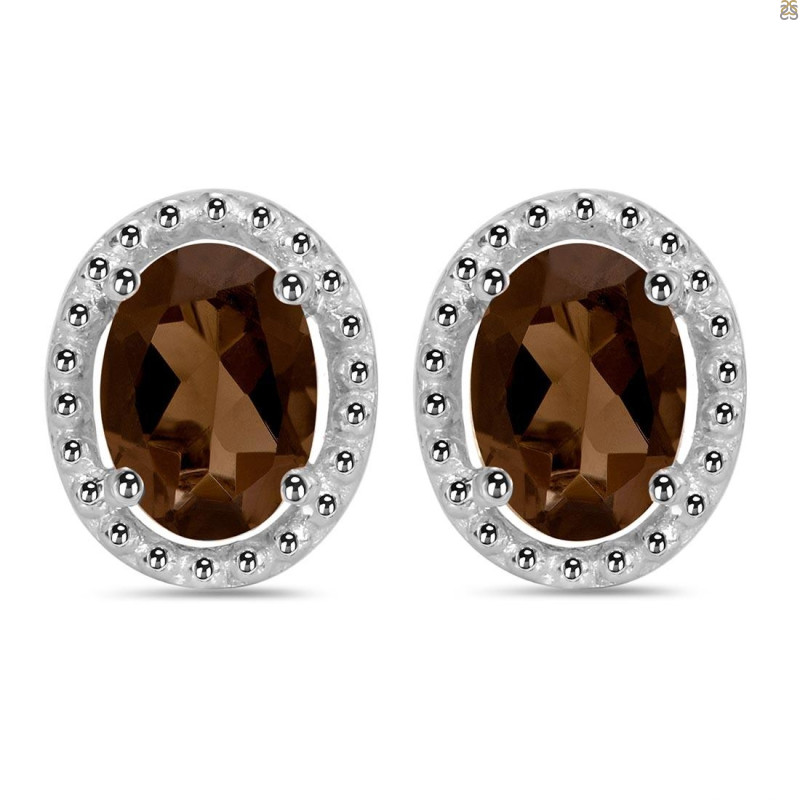 Smoky Stud Earring SMY-RDE-34.