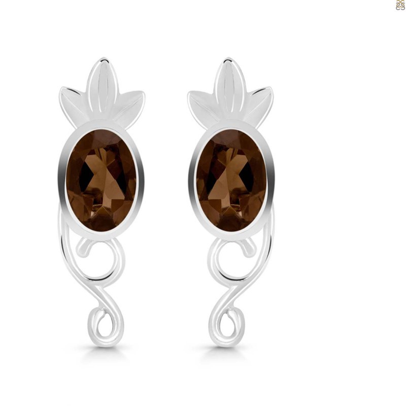 Smoky Stud Earring SMY-RDE-4.