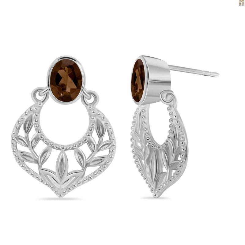 Smoky Stud Earring