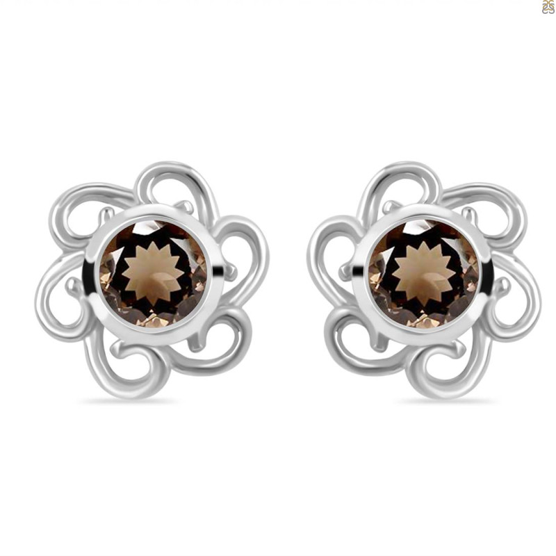 Smoky Stud Earring SMY-RDE-7.